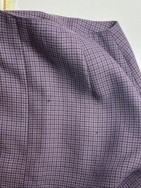 Lilac Textured Houndstooth Skirt